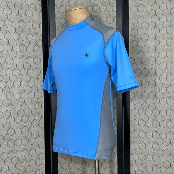 Coolibar Men’s Short Sleeve UPF 50+ Rash Guard - Picture 2 of 15